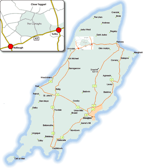 Isle of Man map